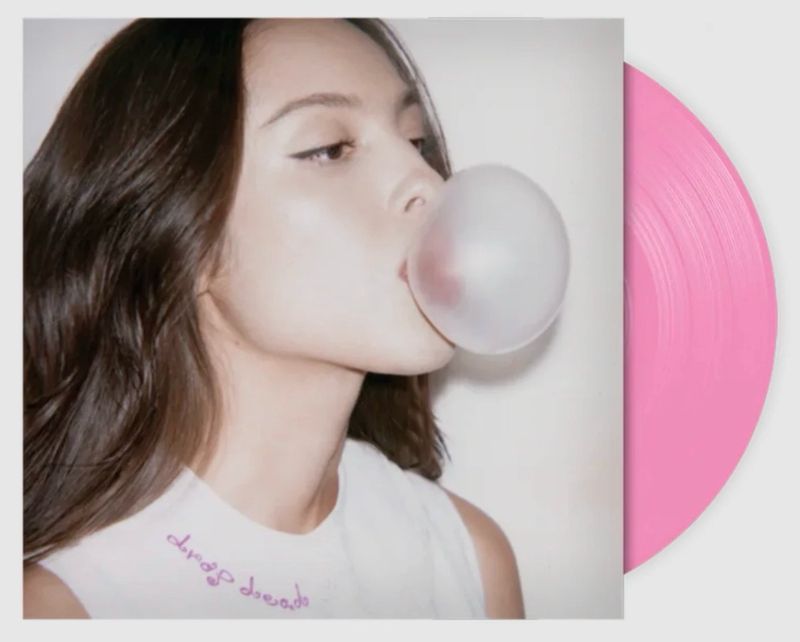 OLIVIA RODRIGO drop dead Vinile 7'' rosa chewing gum