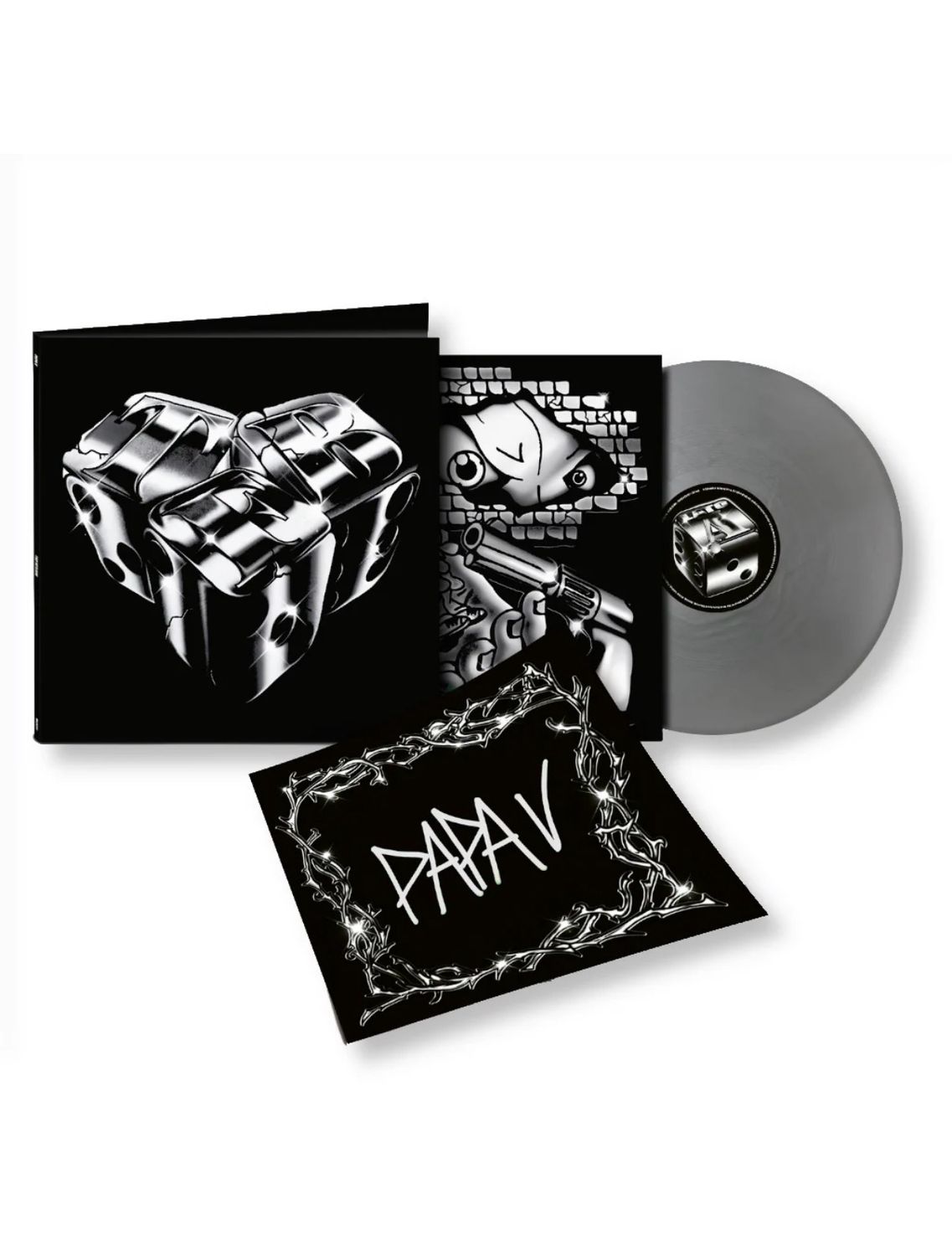 Papa V Trap Fatta Bene - LP Silver Numerato e Autografato