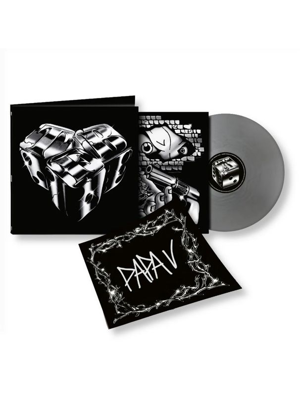 Papa V Trap Fatta Bene - LP Silver Numerato e Autografato