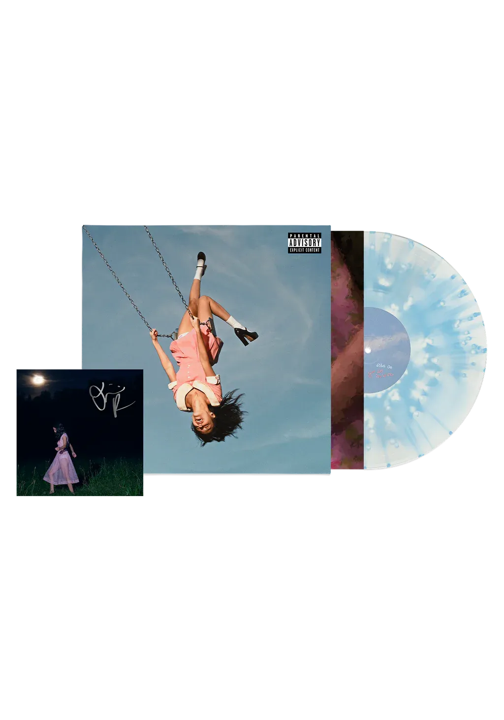 Olivia Rodrigo you seem pretty sad for a girl so in love Vinile pop-up blue 'static lover' + Card Autografata