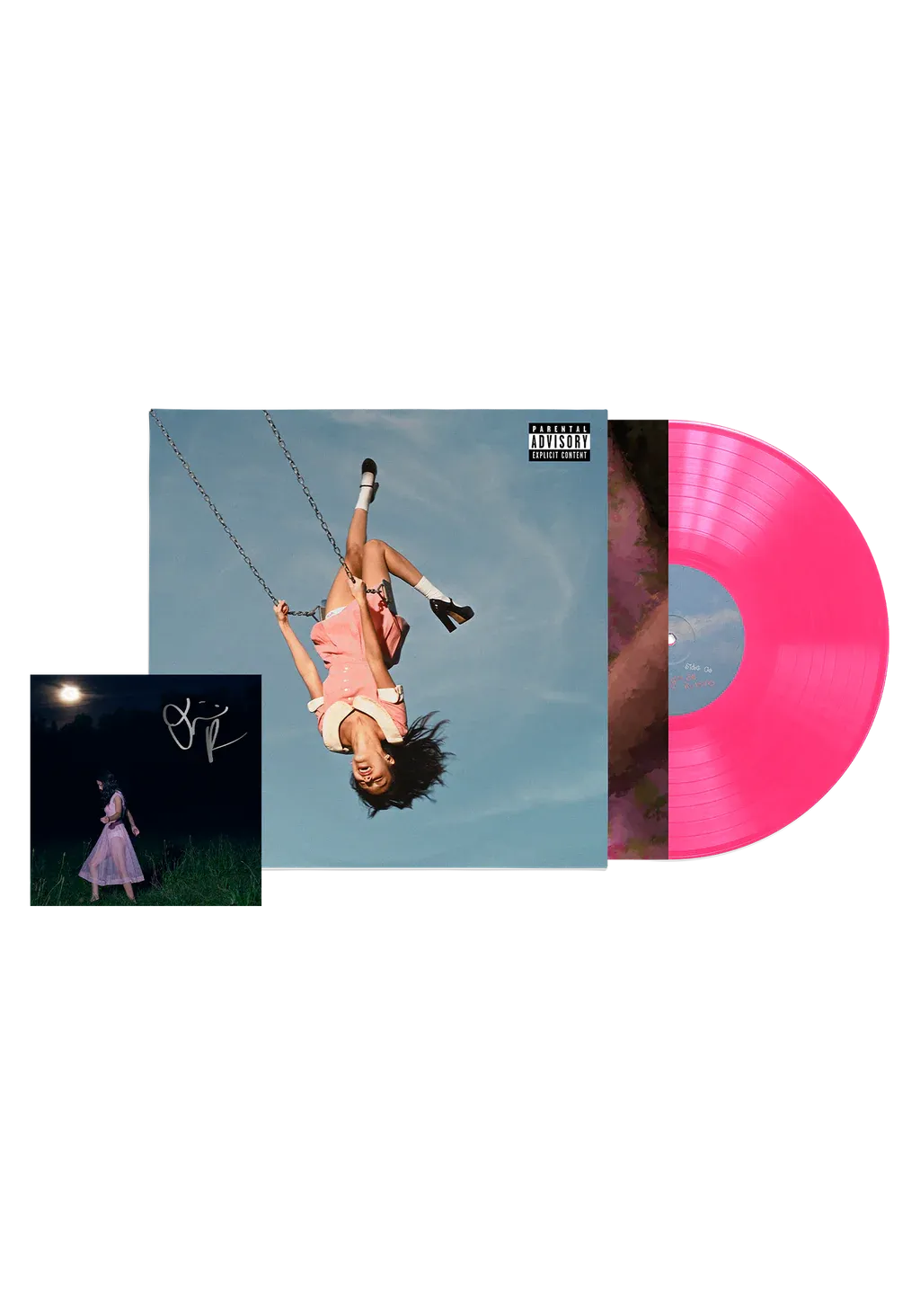 Olivia Rodrigo you seem pretty sad for a girl so in love Vinile hot pink 'sticky sweet' + Card Autografata