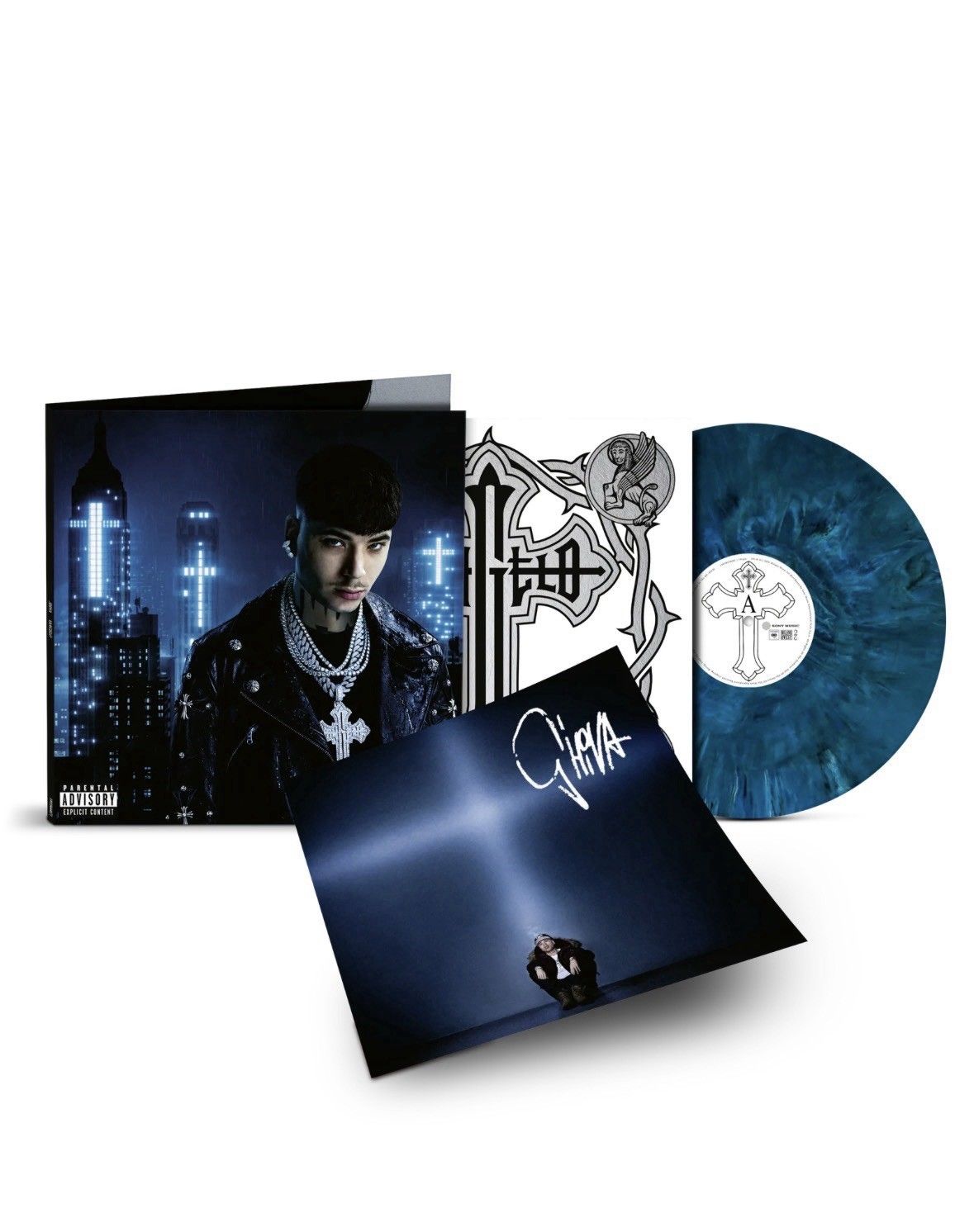 Shiva Vangelo (Alternative Cover) - LP Blu Marmorizzato Autografato