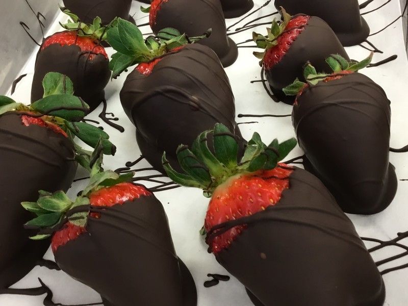 12  all Dark Chocolate Strawberries!  Great for any Occasion!