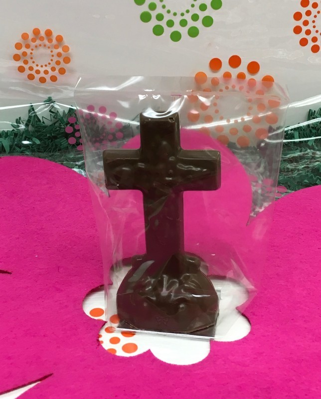 Cross Solid Milk, Dark or White Chocolate  .20 lbs