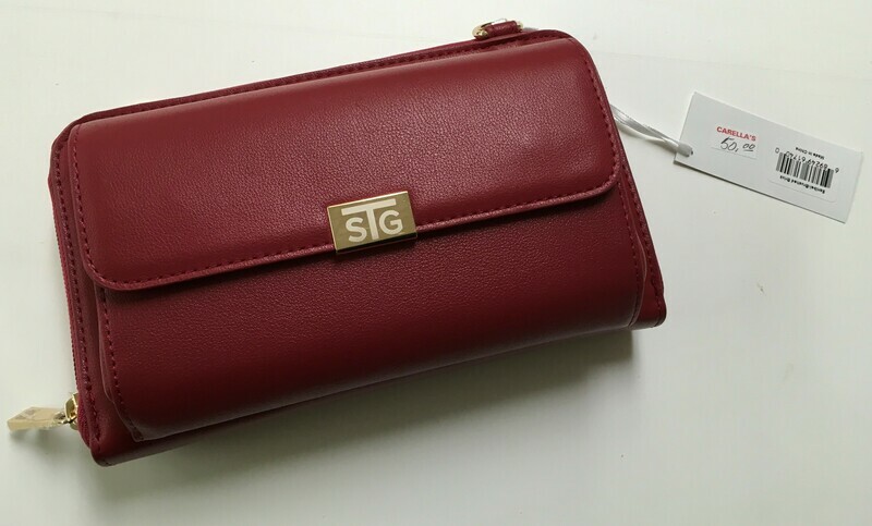 Save the Girls - Sanibel in Red.  Crossbody.  Touch Screen Purse.  Works fabulously.  Also available in Black