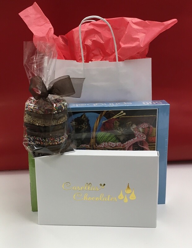 #2 Drive up Package - Assorted Chocolates, Gourmet Pretzels &amp; Puzzle