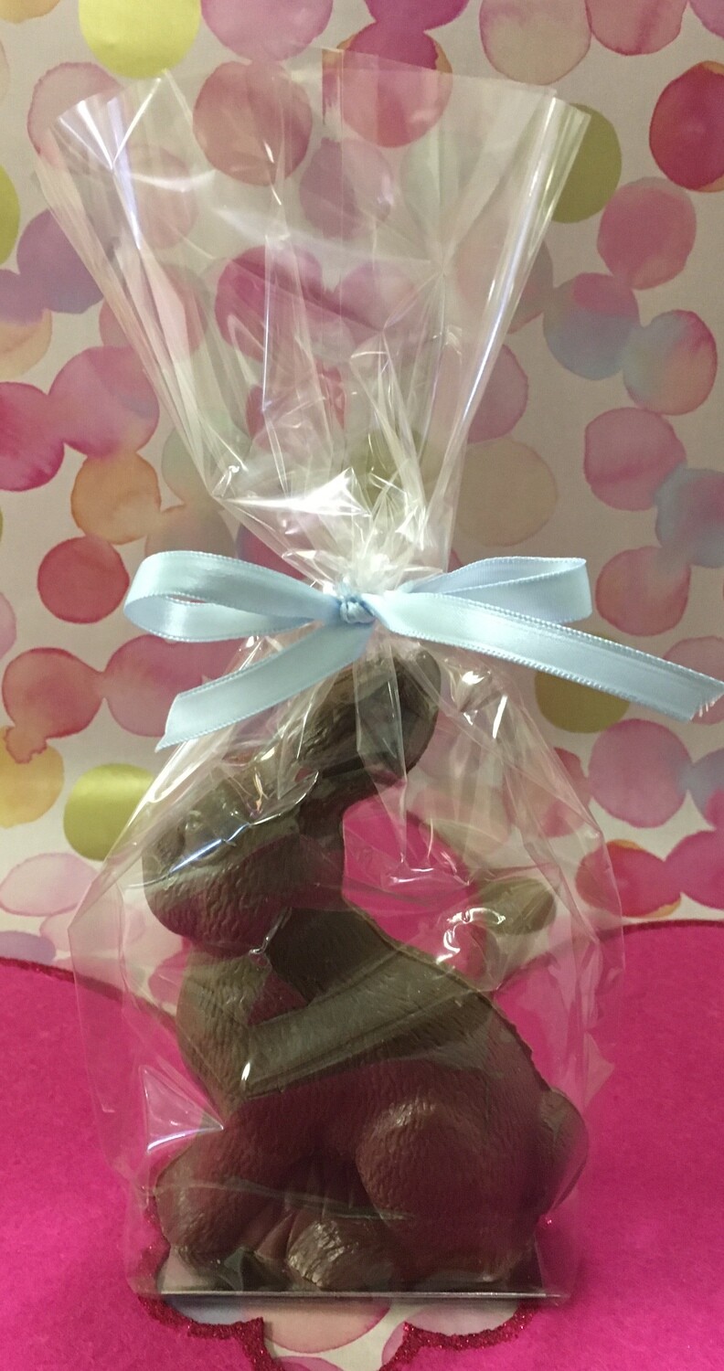 Small Hairy Bunny with bow. Hollow