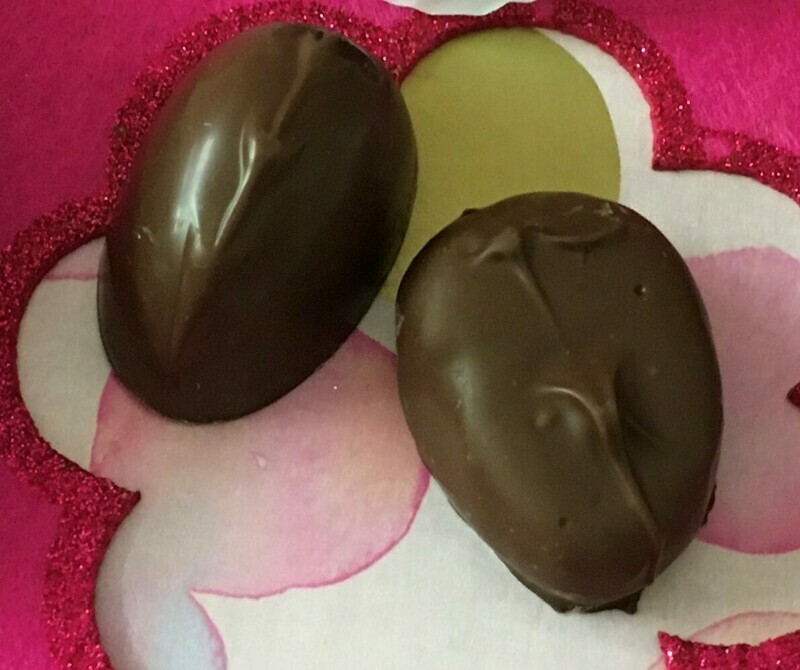 Petite Coconut Eggs.  23 to a Pound.  1.5x1.5 inches.