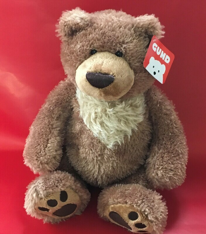 Slumber.  Brown and Tan Bear Gund.  12 inches.