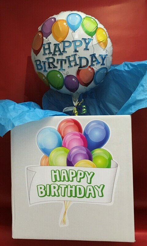 HB Balloon in a Box - add chocolates &amp; gifts to make your surprise!
