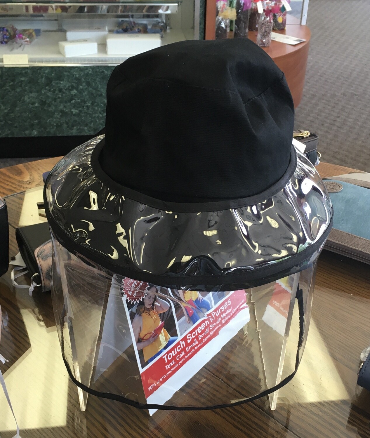 Save the Girls Protective hat w/shield.  Overall protection.