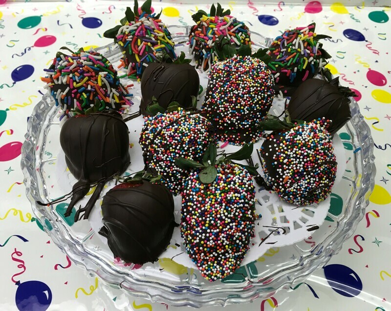 Birthday Berries! Dark chocolate 4+4+4