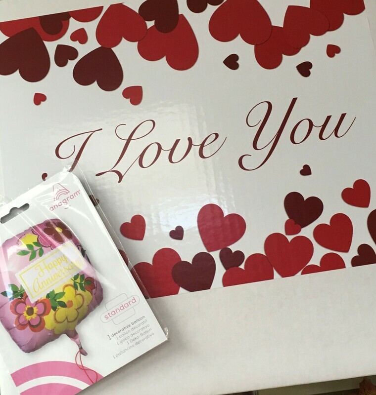 I Love You Balloon in a Box.  Add some Chocolates.