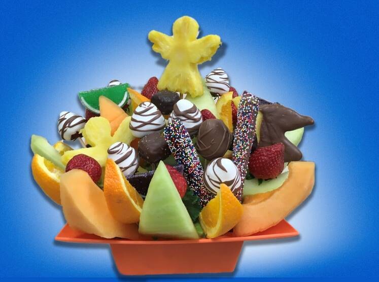 Sympathy Fruit Bouquet with Chocolates!