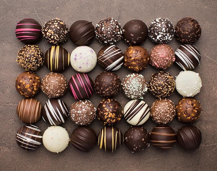 Assortment of Elegant Truffles