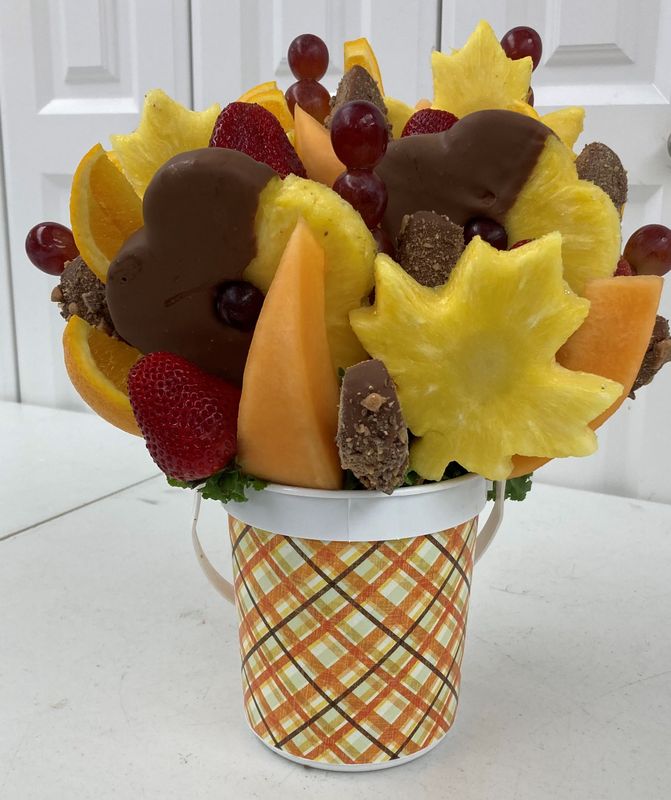 Fall Daisy and Leaves