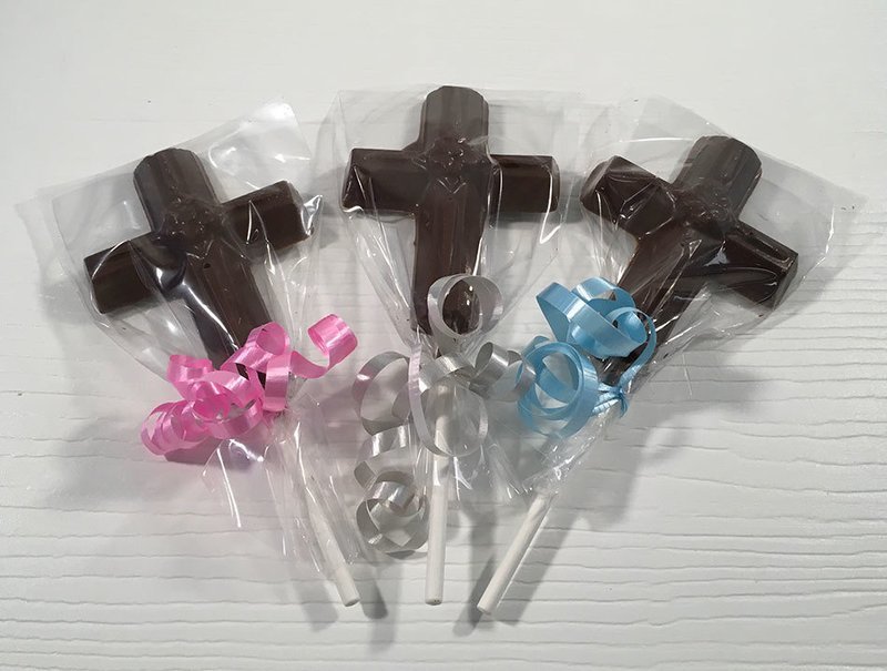 Cross Pops.  Peanut &amp; Gluten Free. Bagged and Bowed.