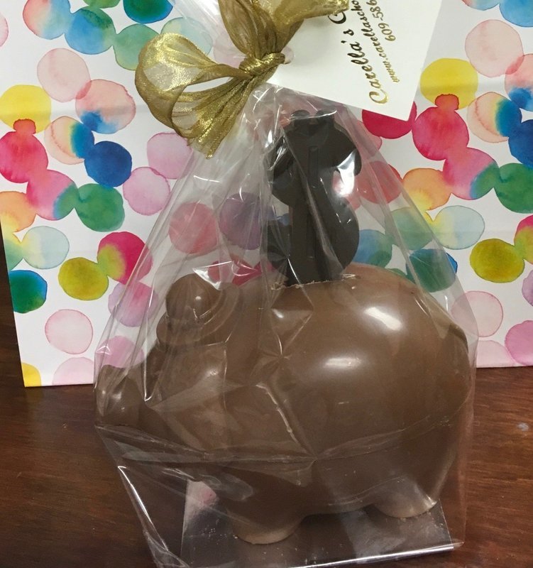 Milk Chocolate Piggy Bank.  Peanut &amp; Gluten Free.