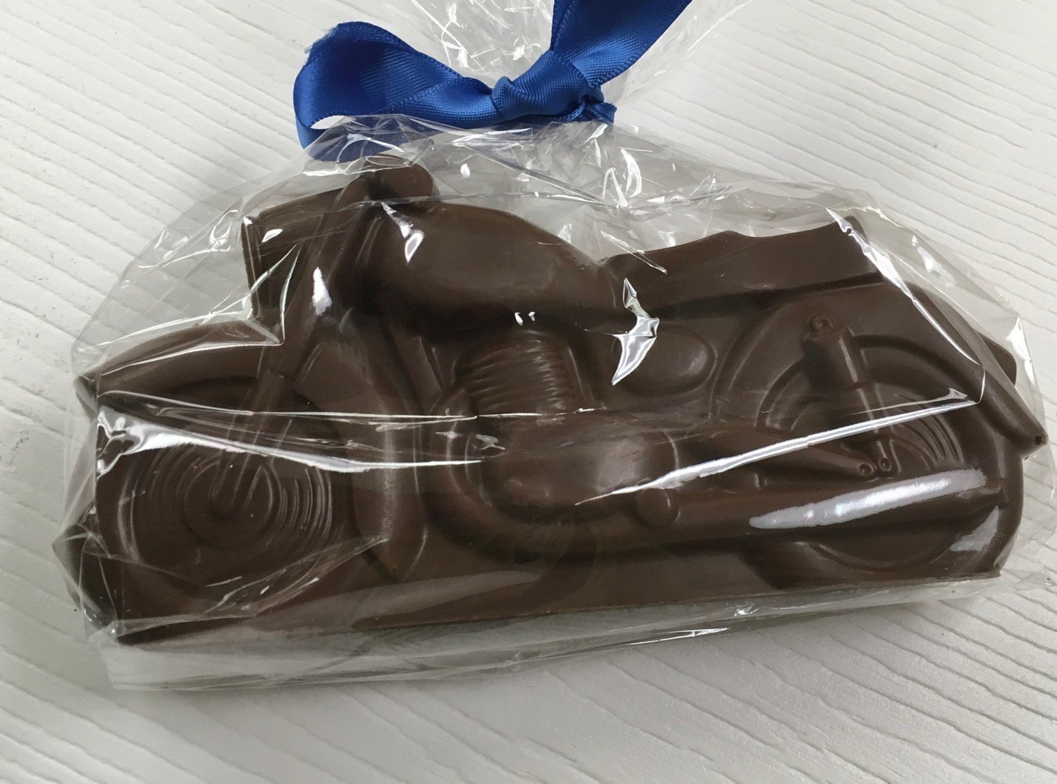 Chocolate Motor Cycle.  Choose Milk or Dark Chocolate. Zoom, Zooom!