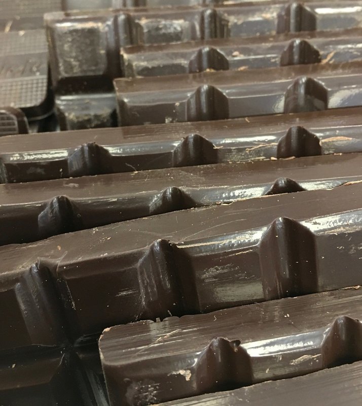 Carella's Chocolates Dark Solid Breakup.  Peanut and Gluten Free