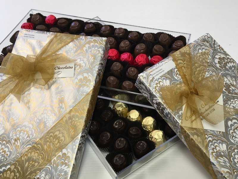 F - Chocolate Covered Cherries.  Liquid Filled.