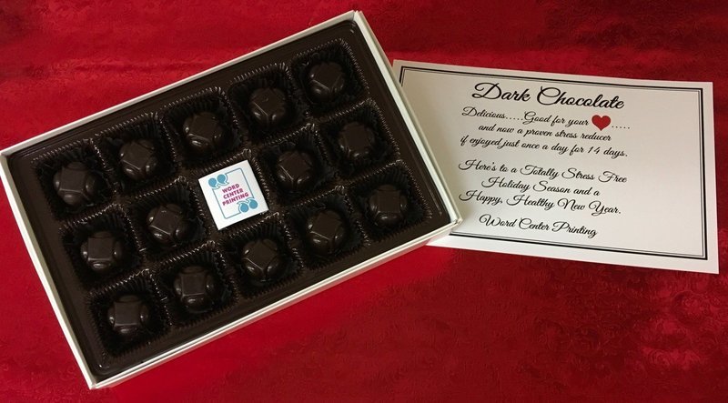 Dark Chocolate Stress Reliever Personalized Holiday or Anyday