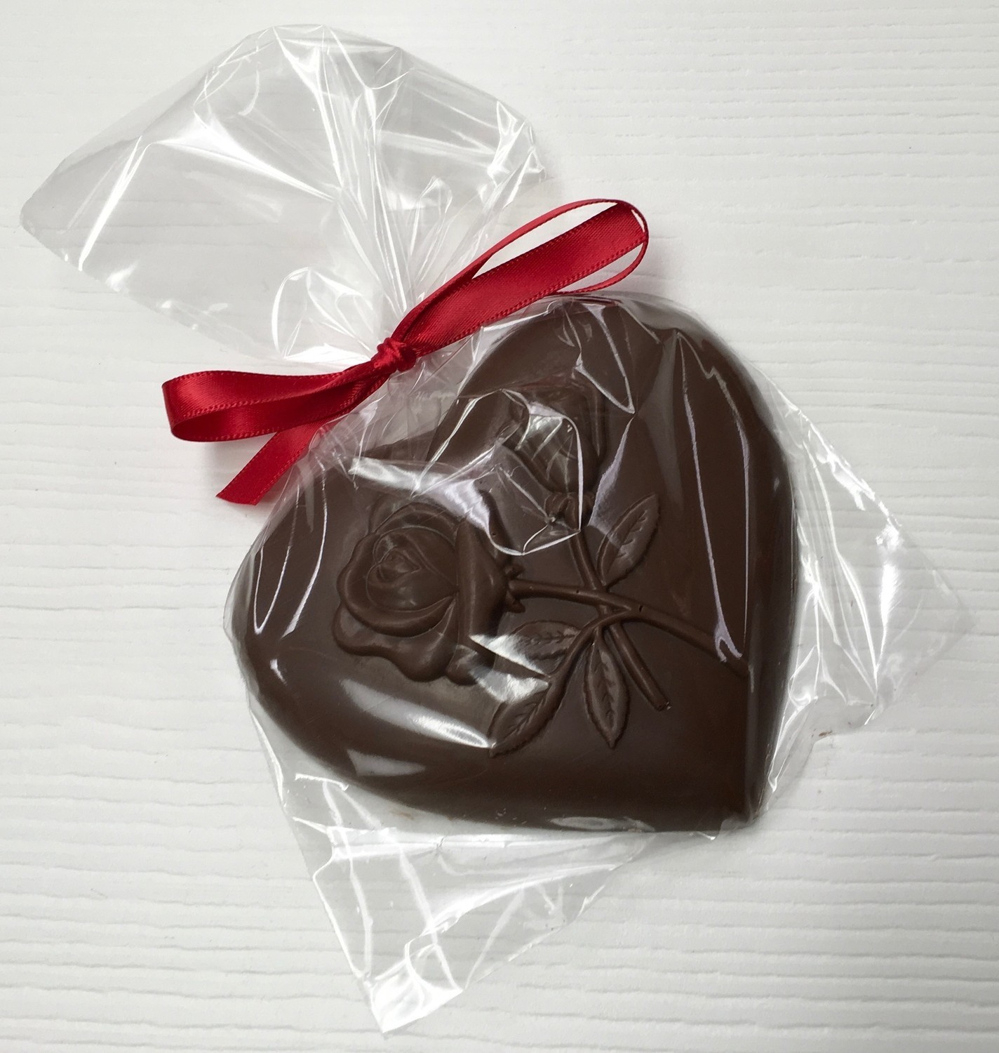 F - Milk Chocolate Heart w/ Rose