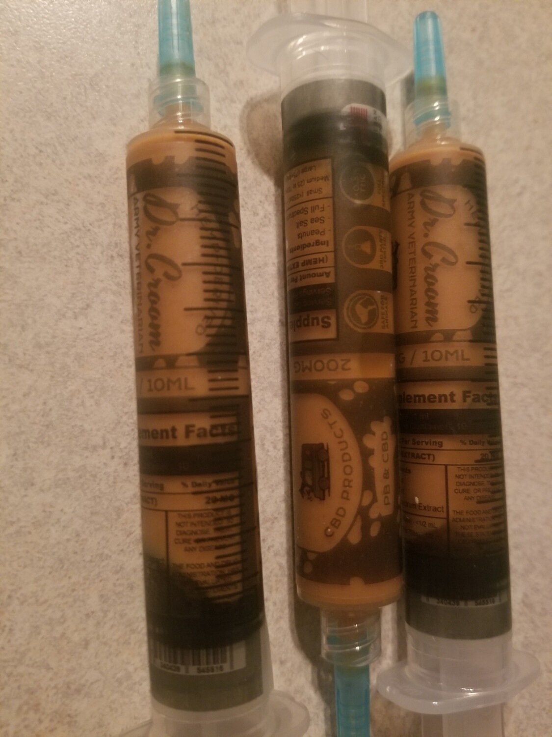 Peanut Butter CBD syringes (with Full spectrum CBD (10 mL)