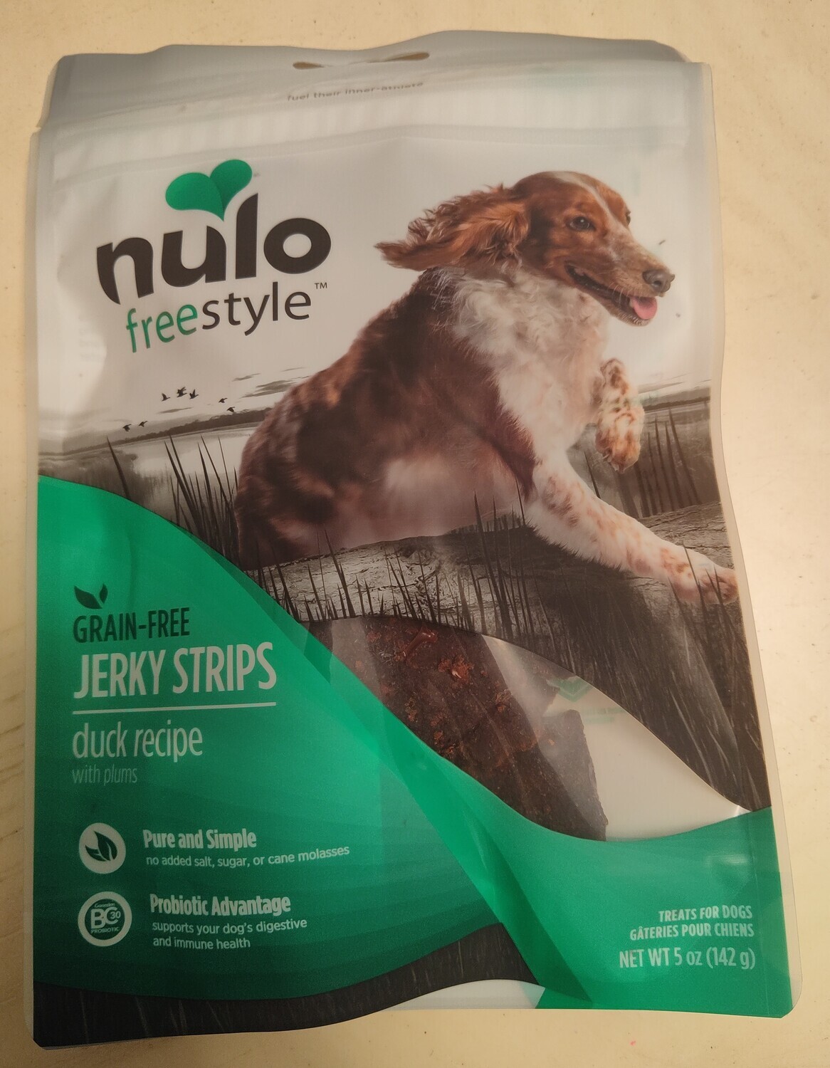 Nulo Freestyle Grain-free Jerky strips-Duck and Plum flavor