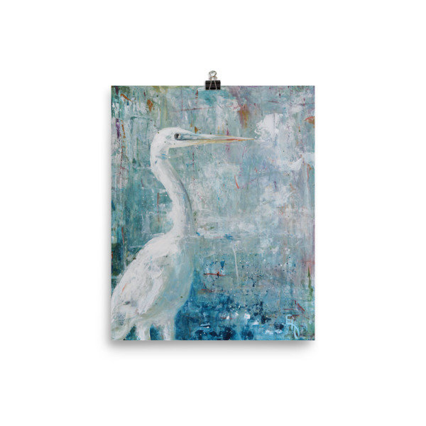 Observing - Fine Art Print of White Bird Observing - Fine Art Print of White Bird