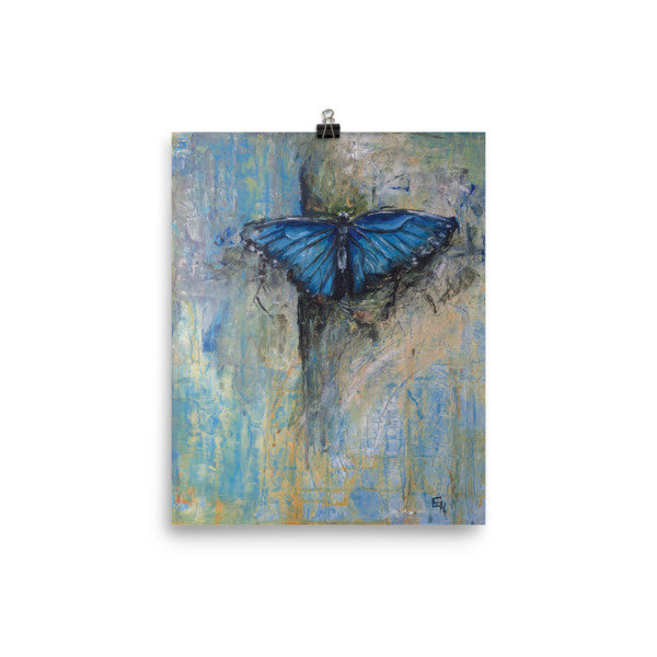 Carry Me - Fine Art Print of Blue Butterfly Carry Me - Fine Art Print of Blue Butterfly