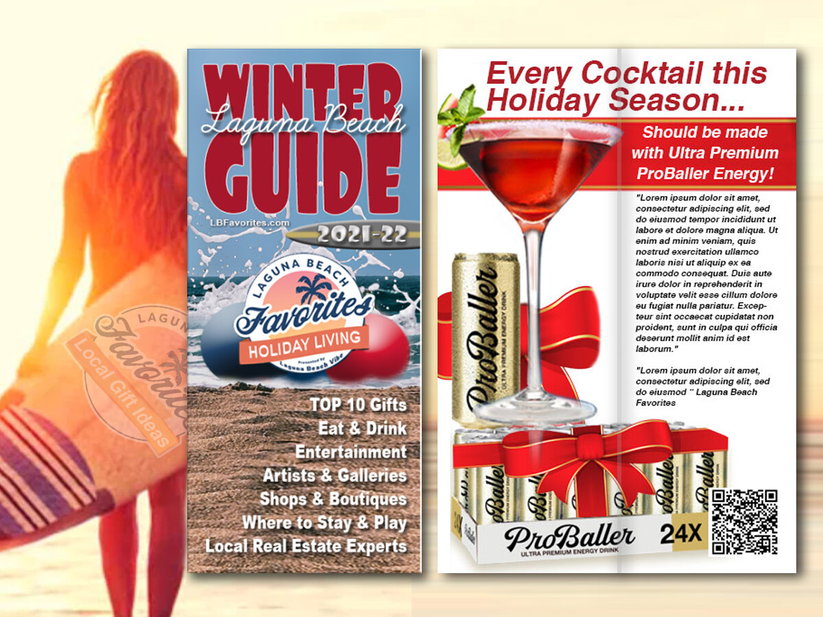 2021 Laguna Beach Favorites Holiday Guide 2-Page w/ Large Product Feature