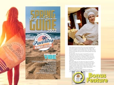 2022 Laguna Beach Favorites Spring Winners Guide Full-Page w/ Small Product Feature