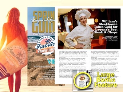 2022 Laguna Beach Favorites Spring Winners Guide 2-Page w/ Large Product Feature