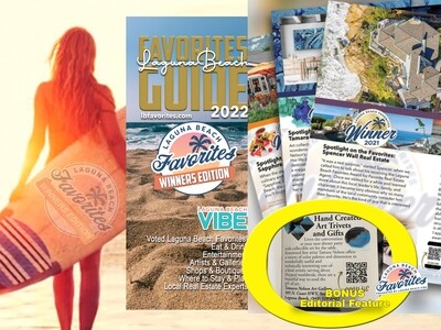 2022 Laguna Beach Favorites Guide Winners Edition 2-Page w/ Large Product Feature