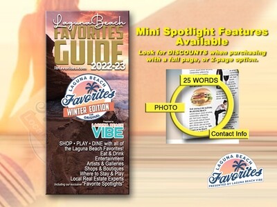 2022-23 Laguna Beach Favorites Guide Winter Edition Mini-Spotlight