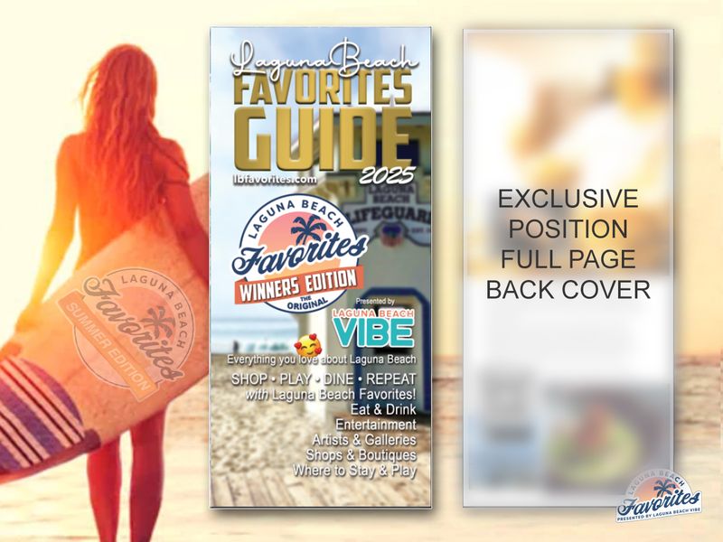 2025 Laguna Beach Favorites Guide Winners Edition - Back Cover
