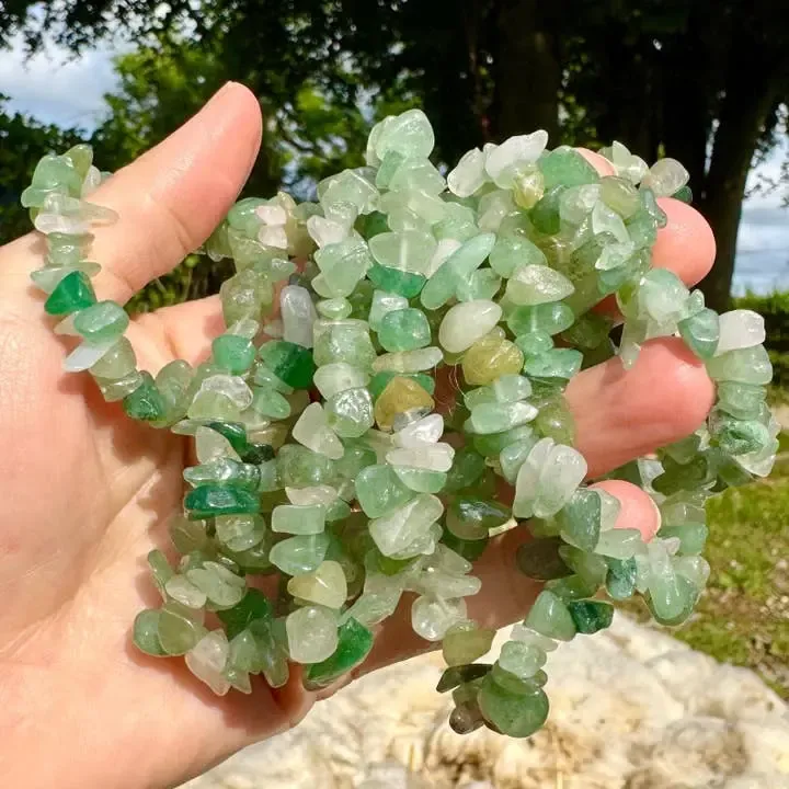 Grön aventurin armband – tur &amp; överflöd