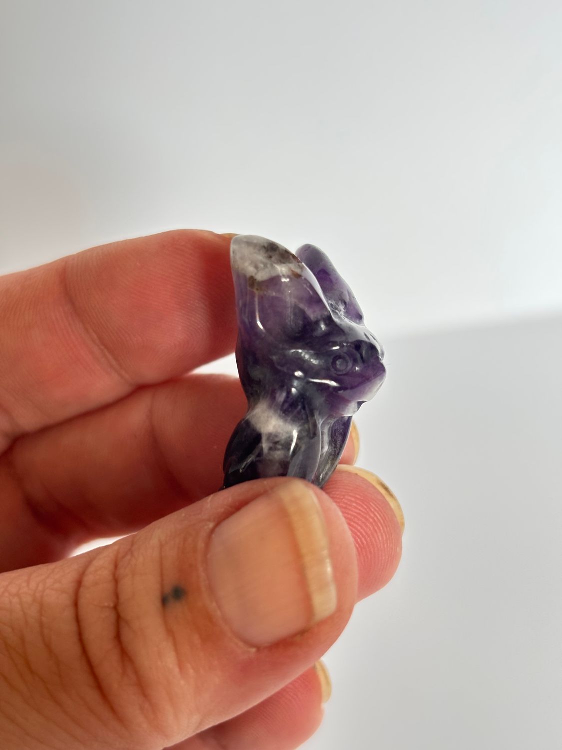 Fladdermus i Chevron ametist