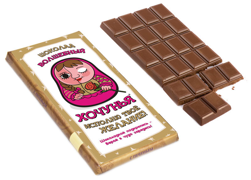 Наклейка на шоколад