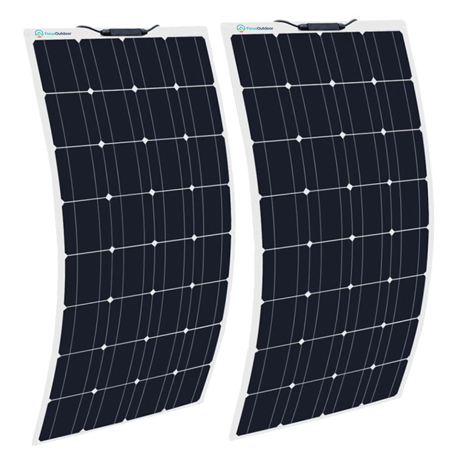 2 x 250W Semi-flexible Solar Panels (incl extra MPPT and roof installation)