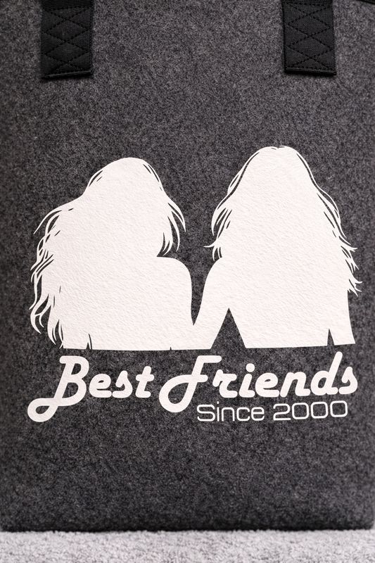 Personalisierte Filztasche „Best Friends“