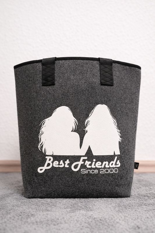 Personalisierte Filztasche „Best Friends“