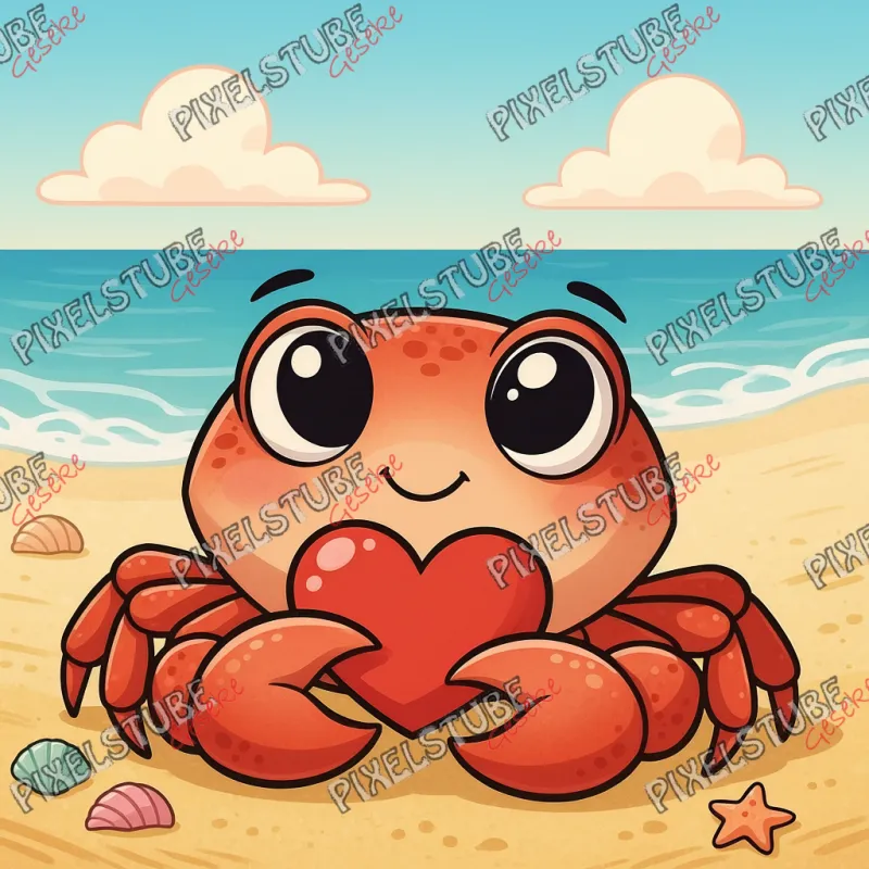 Herzfund am Meer "Krabbe"