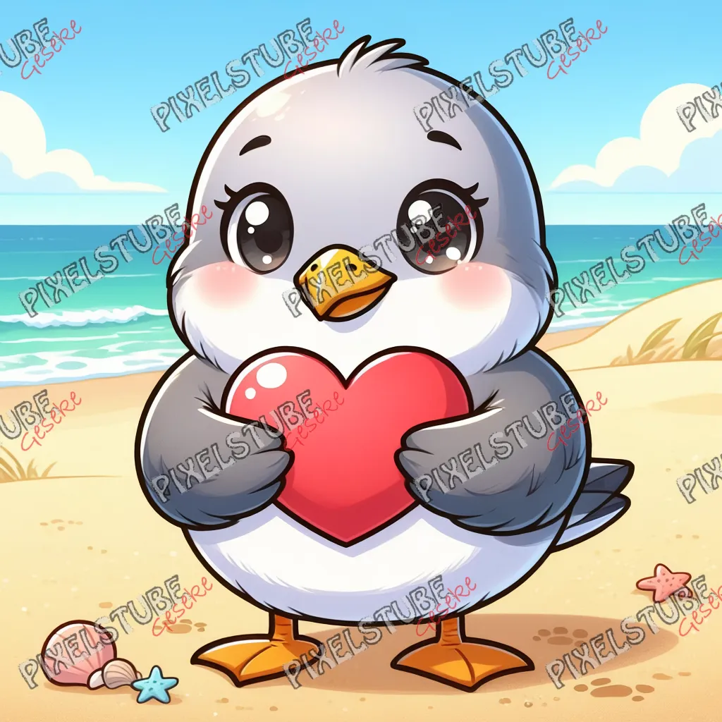 Herzfund am Meer "Möwe"