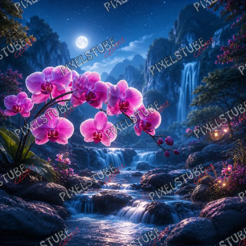 Orchideen im Mondlicht Orchideen im Mondlicht