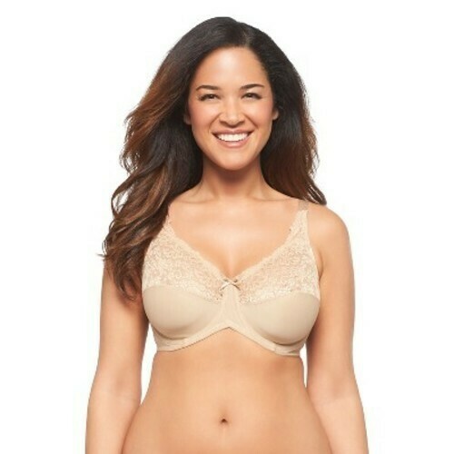 LILYETTE®
by Bali Tailored Minimizer Bra With Lace Trim