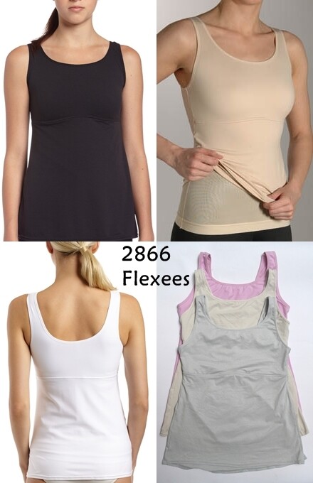 FLEXEES by MAIDENFORM
Flexees Fat Free Dressing Built Up Tank