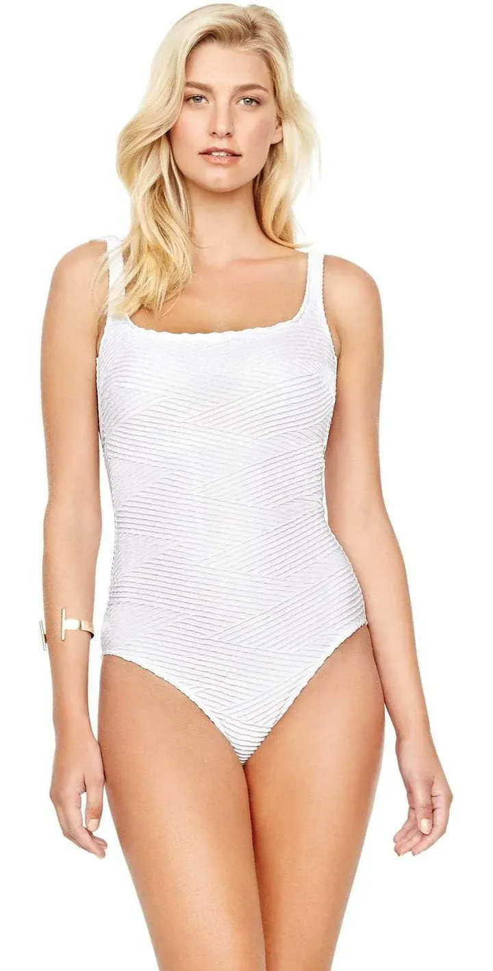 Gottex Finesse Square-Neck One-Piece Swimsuit