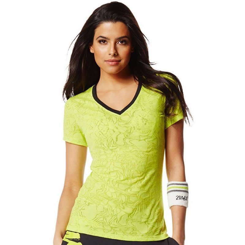 ZUMBA WEAR ® Da Bomb Burnout V-Neck​